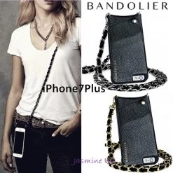 Bandolier LIBBY Leather Smart Phone Cases For Women Silver Chain X Iphone6plus/7plus/8plus