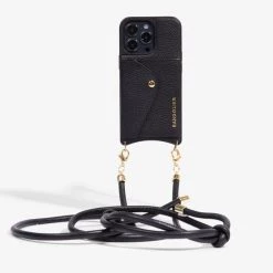 Bandolier 2023 SS Leather Logo IPhone 13 IPhone 13 Mini IPhone 13 Pro For Women ①black/gold X Iphone 13mini -Bandolier Online Shop org 1712