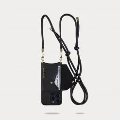 Bandolier 2023 SS Leather Logo IPhone 13 IPhone 13 Mini IPhone 13 Pro For Women ①black/gold X Iphone 13mini -Bandolier Online Shop org 1718