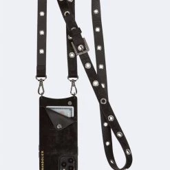 Bandolier 2020 Cruise Unisex Street Style Plain Leather IPhone 8 IPhone 8 Plus For Women Black Velvet/pewter X Iphonexsmax -Bandolier Online Shop org 1766