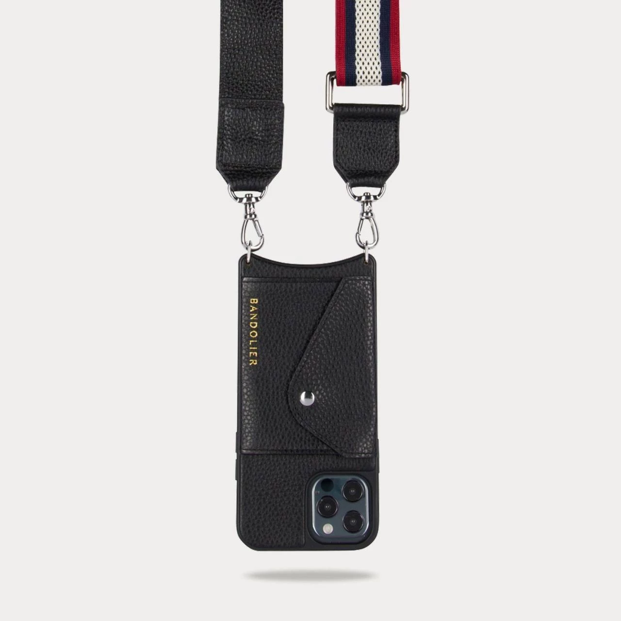 Bandolier Plain Leather IPhone X IPhone XS IPhone XS Max IPhone XR For Women Red/navy/creme/silver X Iphone Xs/x 2 Bandolier Plain Leather IPhone X IPhone XS IPhone XS Max IPhone XR For Women Red/navy/creme/silver X Iphone Xs/x - Image 2