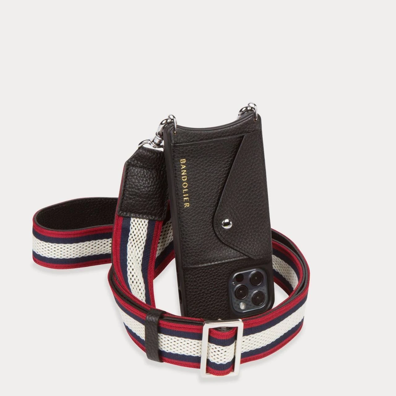 Bandolier Plain Leather IPhone X IPhone XS IPhone XS Max IPhone XR For Women Red/navy/creme/silver X Iphone Xs/x 7 Bandolier Plain Leather IPhone X IPhone XS IPhone XS Max IPhone XR For Women Red/navy/creme/silver X Iphone Xs/x - Image 7