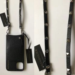 Bandolier Plain Leather IPhone XS Max IPhone XR Logo IPhone 11 Pro For Women Black/silver X Iphone Xr -Bandolier Online Shop org 182