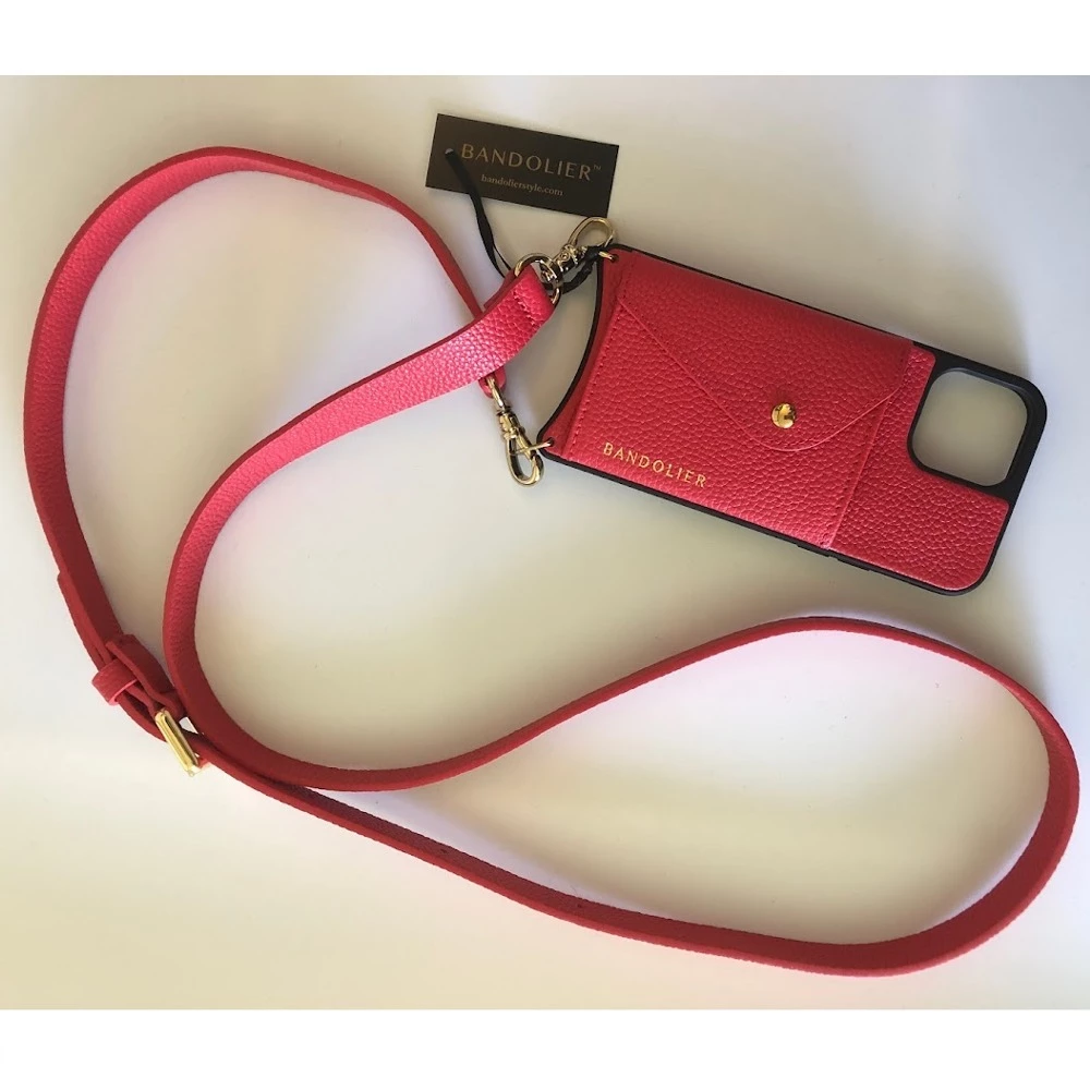 Bandolier Plain Leather Logo IPhone 13 IPhone 13 Pro IPhone 13 Pro Max For Women Poppy Red/gold X Iphone 13 Mini 14 Bandolier Plain Leather Logo IPhone 13 IPhone 13 Pro IPhone 13 Pro Max For Women Poppy Red/gold X Iphone 13 Mini - Image 14