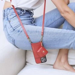 Bandolier 2020 SS Leather Smart Phone Cases For Women Butter Yellow/silver X Airpod Pro -Bandolier Online Shop org 1878