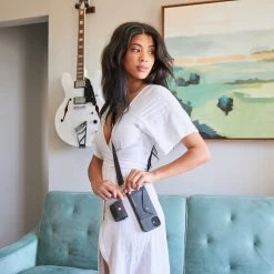 Bandolier 2020 SS Leather Smart Phone Cases For Women Butter Yellow/silver X Airpod Pro -Bandolier Online Shop org 1880