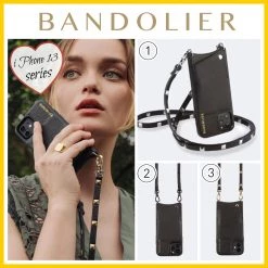 Bandolier SARAH 2020 Cruise Leather IPhone 8 IPhone 8 Plus IPhone X IPhone XS For Women ③black/gold X Iphone 12 Pro Max