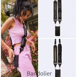 Bandolier Street Style Plain Leather IPhone 8 IPhone 8 Plus IPhone X For Women Gold X One Size