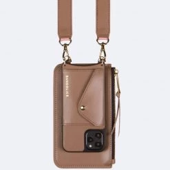 Bandolier 2020-21FW Street Style Plain Leather IPhone 8 IPhone 8 Plus IPhone X For Women Taupe X One Size -Bandolier Online Shop org 1946