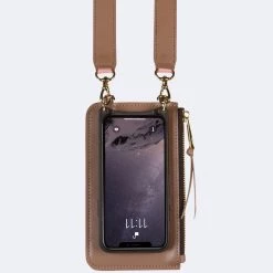 Bandolier 2020-21FW Street Style Plain Leather IPhone 8 IPhone 8 Plus IPhone X For Women Taupe X One Size -Bandolier Online Shop org 1947