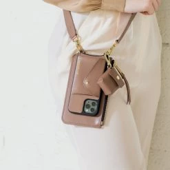 Bandolier 2020-21FW Street Style Plain Leather IPhone 8 IPhone 8 Plus IPhone X For Women Taupe X One Size -Bandolier Online Shop org 1950