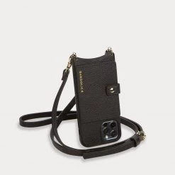 Bandolier Unisex Plain Leather Logo IPhone 13 IPhone 13 Pro For Men Black/gold X Iphone 13 -Bandolier Online Shop org 197