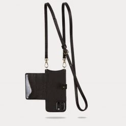 Bandolier Unisex Plain Leather Logo IPhone 13 IPhone 13 Pro For Men Black/gold X Iphone 13 -Bandolier Online Shop org 198