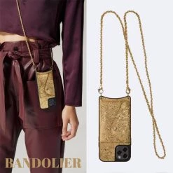 Bandolier Monogram IPhone 8 IPhone 8 Plus IPhone X IPhone XS For Women Metallic Gold/gold X Iphone 12 Mini