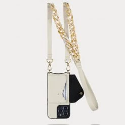 Bandolier Plain Leather Logo IPhone 13 IPhone 13 Pro IPhone 13 Pro Max For Women Stone/gold X Iphone 13 Pro Max -Bandolier Online Shop org 2029