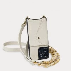 Bandolier Plain Leather Logo IPhone 13 IPhone 13 Pro IPhone 13 Pro Max For Women Stone/gold X Iphone 13 Pro Max -Bandolier Online Shop org 2032