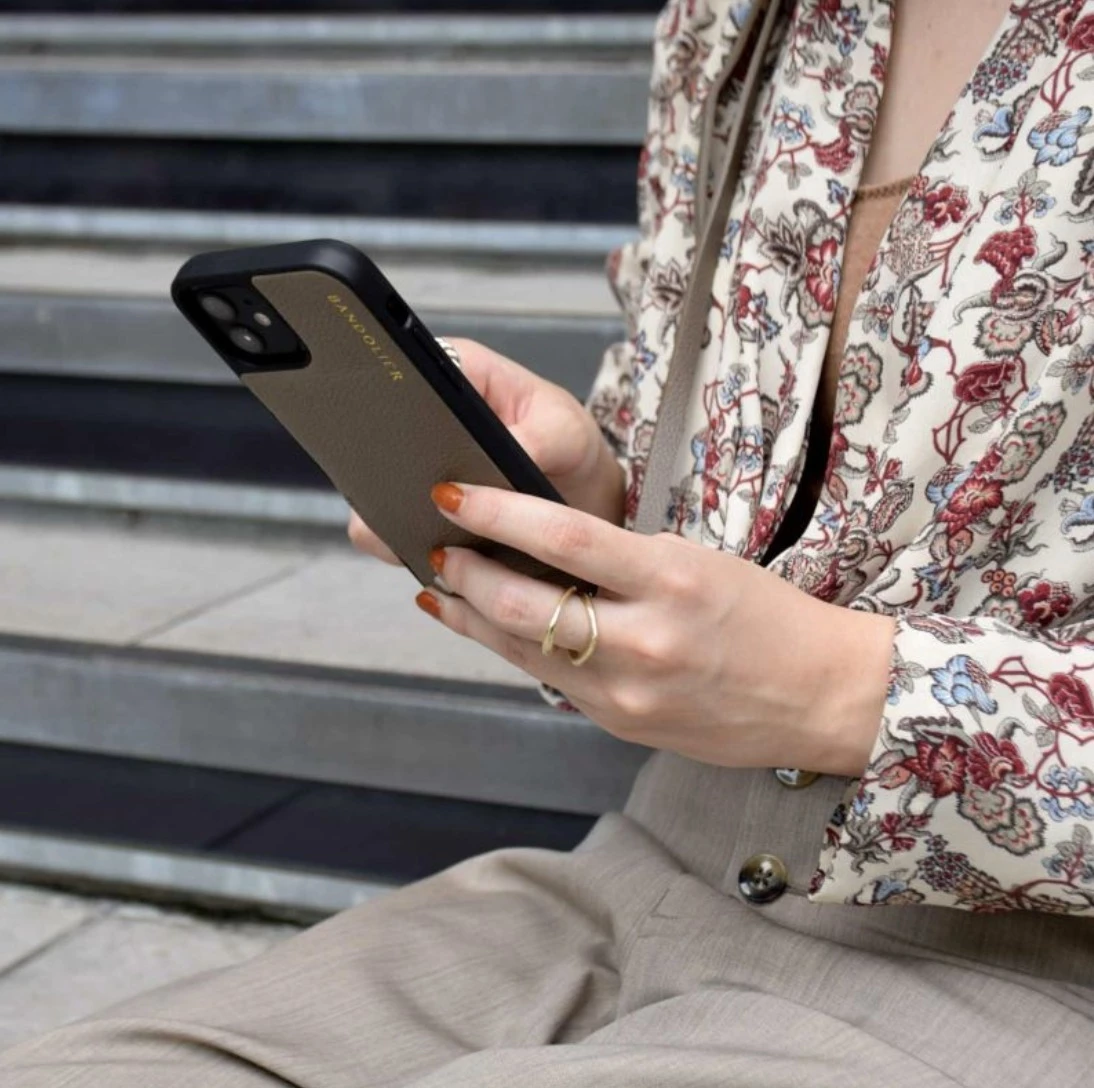 Bandolier EMMA Leather IPhone 13 IPhone 13 Pro IPhone 13 Pro Max For Women Light Taupe X Iphone 13 Pro 12 Bandolier EMMA Leather IPhone 13 IPhone 13 Pro IPhone 13 Pro Max For Women Light Taupe X Iphone 13 Pro - Image 12