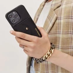 Bandolier Bi-color Chain Tech Accessories For Women Black/silver X One Size -Bandolier Online Shop org 2059