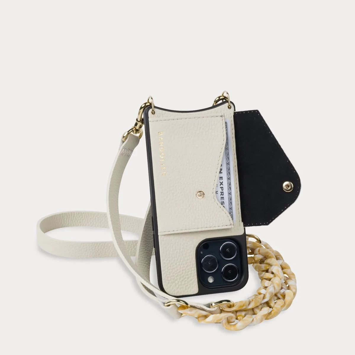 Bandolier Plain Leather IPhone 13 IPhone 13 Mini IPhone 13 Pro For Women Stone/gold X Iphone 12/12 Pro 3 Bandolier Plain Leather IPhone 13 IPhone 13 Mini IPhone 13 Pro For Women Stone/gold X Iphone 12/12 Pro - Image 3