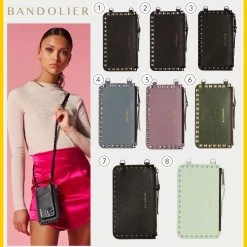 Bandolier 2020 Cruise Leather Smart Phone Cases For Women â‘§mist Green/silver X One Size