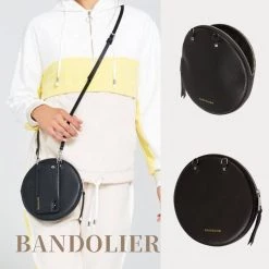 Bandolier Unisex Street Style Plain Leather Logo Smart Phone Cases For Women Black/silver X One Size