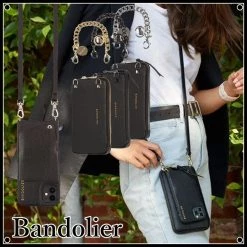 Bandolier Unisex Plain Leather IPhone 8 IPhone 8 Plus IPhone X For Women Black/gold X 6/7/8 Plus