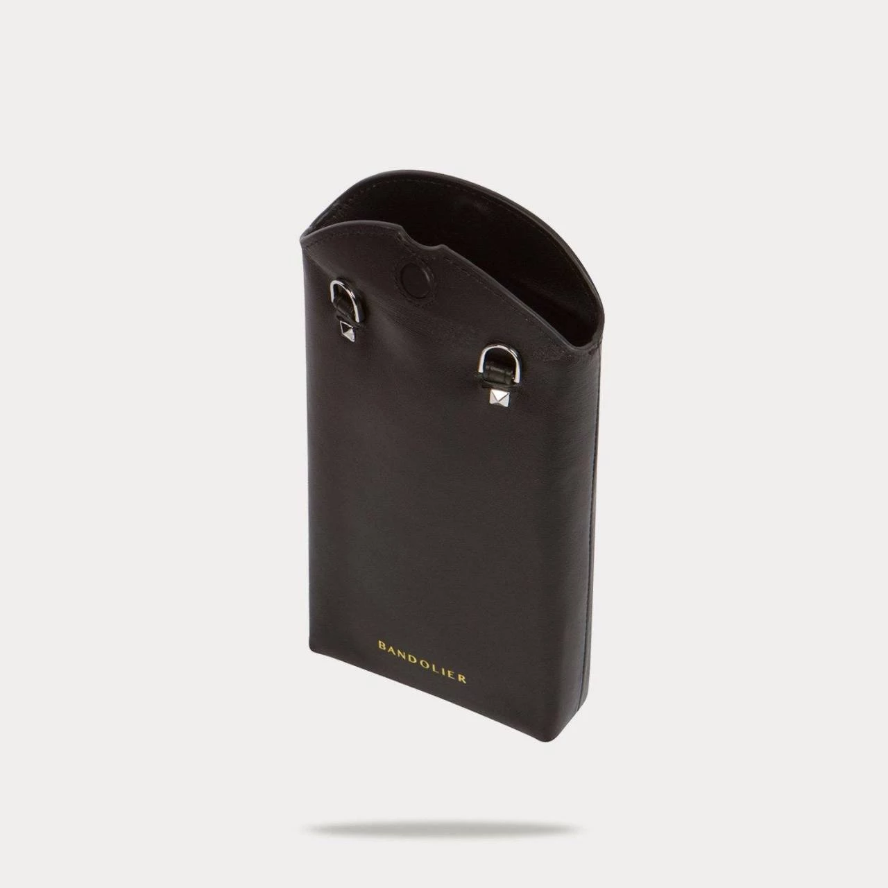 Bandolier Plain Leather Logo Smart Phone Cases For Women Black/silver X One Size 12 Bandolier Plain Leather Logo Smart Phone Cases For Women Black/silver X One Size - Image 12