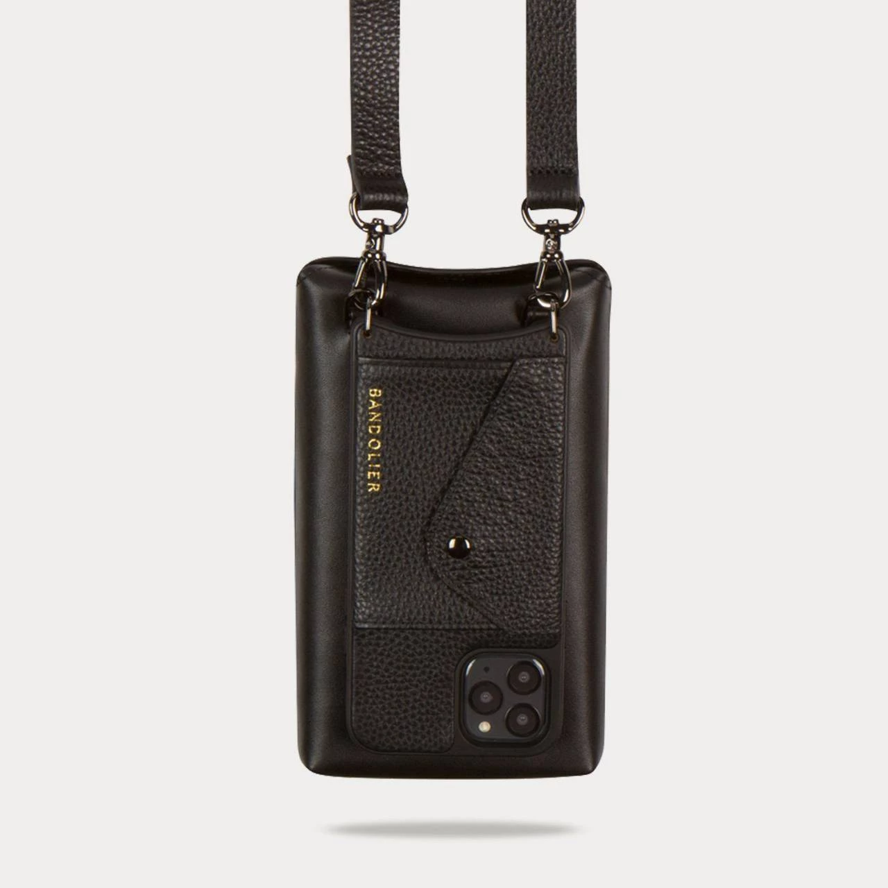 Bandolier Plain Leather Logo Smart Phone Cases For Women Black/silver X One Size 18 Bandolier Plain Leather Logo Smart Phone Cases For Women Black/silver X One Size - Image 18