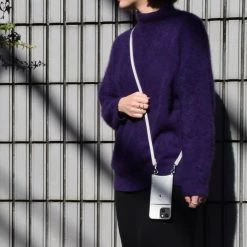 Bandolier Unisex Street Style Plain Leather Logo IPhone 13 For Women Light Gray X Iphone13pro -Bandolier Online Shop org 2241