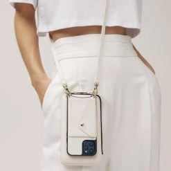 Bandolier Unisex Plain Leather IPhone 8 Plus IPhone 11 Pro For Women Ivory/gold X 13 Pro -Bandolier Online Shop org 2262