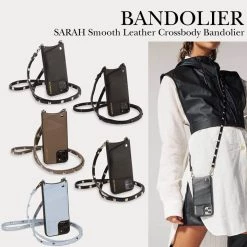 Bandolier Unisex Studded Plain Leather IPhone 8 IPhone 8 Plus IPhone X For Women Black/gold X 13 Pro Max