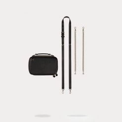 Bandolier Unisex Blended Fabrics Chain Plain Leather Bridal For Women Black/silver X One Size -Bandolier Online Shop org 2304