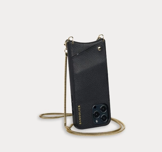 Bandolier Street Style Chain Plain Leather IPhone XS IPhone XS Max For Women Black/pewter X Iphone Xs Max 6 Bandolier Street Style Chain Plain Leather IPhone XS IPhone XS Max For Women Black/pewter X Iphone Xs Max - Image 6