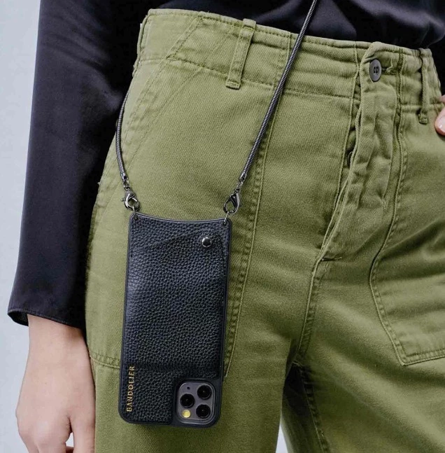 Bandolier Street Style Chain Plain Leather IPhone XS IPhone XS Max For Women Black/pewter X Iphone Xs Max 10 Bandolier Street Style Chain Plain Leather IPhone XS IPhone XS Max For Women Black/pewter X Iphone Xs Max - Image 10