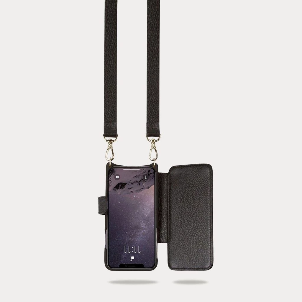 Bandolier Unisex Studded Plain Leather IPhone 8 IPhone 8 Plus IPhone X For Women Black/pewter X 13 Pro Max 2 Bandolier Unisex Studded Plain Leather IPhone 8 IPhone 8 Plus IPhone X For Women Black/pewter X 13 Pro Max - Image 2