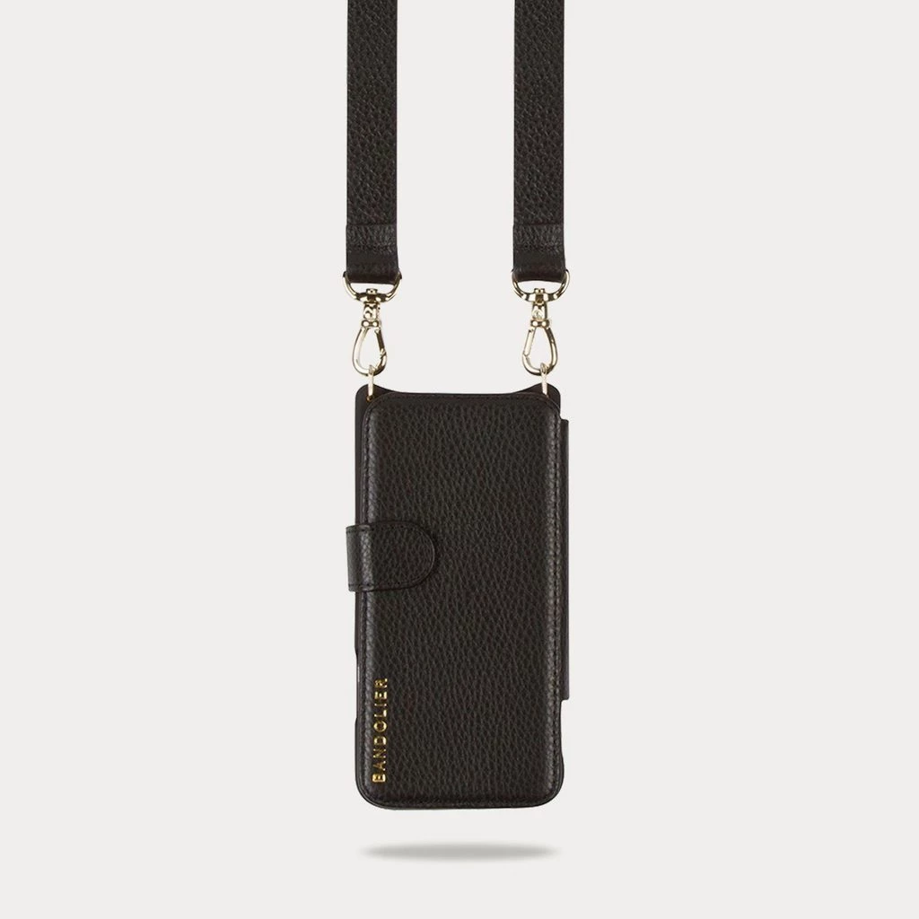 Bandolier Unisex Studded Plain Leather IPhone 8 IPhone 8 Plus IPhone X For Women Black/pewter X 13 Pro Max 3 Bandolier Unisex Studded Plain Leather IPhone 8 IPhone 8 Plus IPhone X For Women Black/pewter X 13 Pro Max - Image 3