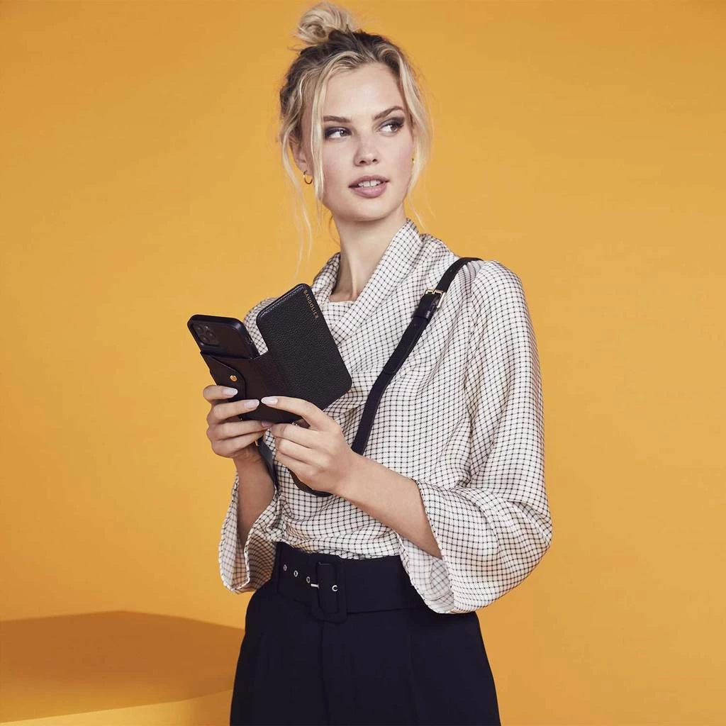 Bandolier Unisex Studded Plain Leather IPhone 8 IPhone 8 Plus IPhone X For Women Black/pewter X 13 Pro Max 8 Bandolier Unisex Studded Plain Leather IPhone 8 IPhone 8 Plus IPhone X For Women Black/pewter X 13 Pro Max - Image 8