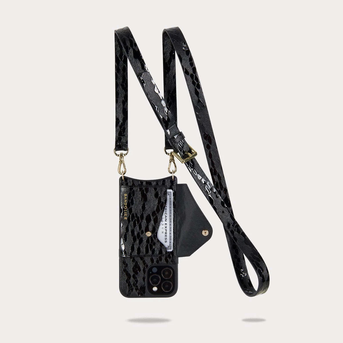 Bandolier Faux Fur Leather IPhone 8 IPhone 8 Plus IPhone X IPhone XS For Women Black/silver X Iphone 12/12 Pro 3 Bandolier Faux Fur Leather IPhone 8 IPhone 8 Plus IPhone X IPhone XS For Women Black/silver X Iphone 12/12 Pro - Image 3