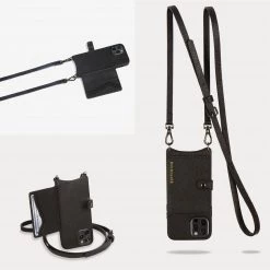 Bandolier 2021 SS Plain Leather Logo IPhone 13 IPhone 13 Pro IPhone 13 Pro Max For Women ③ Black / Silver X Iphone13 Pro Max -Bandolier Online Shop org 2396