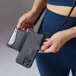 Bandolier 2021 SS Plain Leather Logo IPhone 13 IPhone 13 Pro IPhone 13 Pro Max For Women ③ Black / Silver X Iphone13 Pro Max -Bandolier Online Shop org 2397