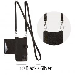 Bandolier 2021 SS Plain Leather Logo IPhone 13 IPhone 13 Pro IPhone 13 Pro Max For Women ③ Black / Silver X Iphone13 Pro Max -Bandolier Online Shop org 2399