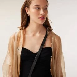 Bandolier Unisex Chain Plain Leather Co-ord Logo IPhone 13 For Women Black/gold X Iphone 13 -Bandolier Online Shop org 2411