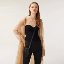 Bandolier Unisex Chain Plain Leather Co-ord Logo IPhone 13 For Women Black/gold X Iphone 13 -Bandolier Online Shop org 2418