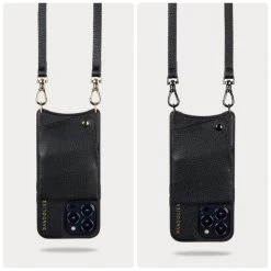 Bandolier EMMA Chain Plain Leather IPhone 8 IPhone 8 Plus IPhone X For Women Black/pewter X Iphone 13 Pro Max -Bandolier Online Shop org 2427