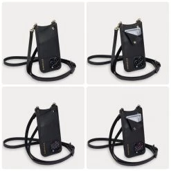 Bandolier EMMA Chain Plain Leather IPhone 8 IPhone 8 Plus IPhone X For Women Black/pewter X Iphone 13 Pro Max -Bandolier Online Shop org 2430