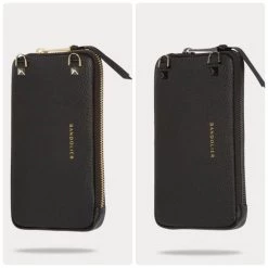 Bandolier EMMA Chain Plain Leather IPhone 8 IPhone 8 Plus IPhone X For Women Black/pewter X Iphone 13 Pro Max -Bandolier Online Shop org 2433