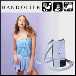 Bandolier Unisex Street Style Plain Leather Logo IPhone 13 For Women Periwinkle X Iphone13