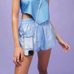 Bandolier Unisex Street Style Plain Leather Logo IPhone 13 For Women Periwinkle X Iphone13 -Bandolier Online Shop org 2451