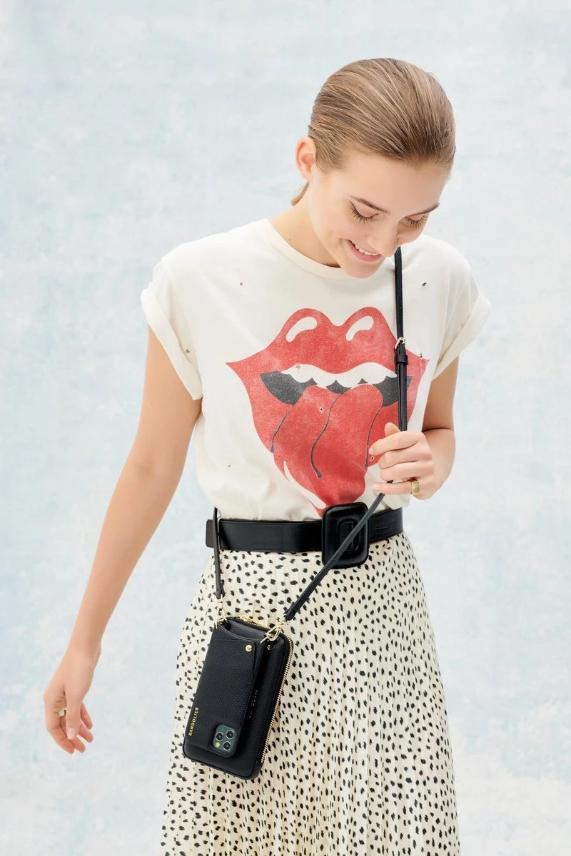 Bandolier Plain Leather IPhone 8 IPhone 8 Plus IPhone X IPhone XS For Women Black/silver X Iphone 12 Pro Max 9 Bandolier Plain Leather IPhone 8 IPhone 8 Plus IPhone X IPhone XS For Women Black/silver X Iphone 12 Pro Max - Image 9