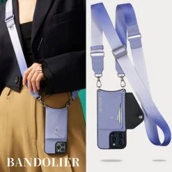 Bandolier Plain Leather IPhone 13 IPhone 13 Pro IPhone 13 Pro Max For Women Lavender/silver X Iphone 13